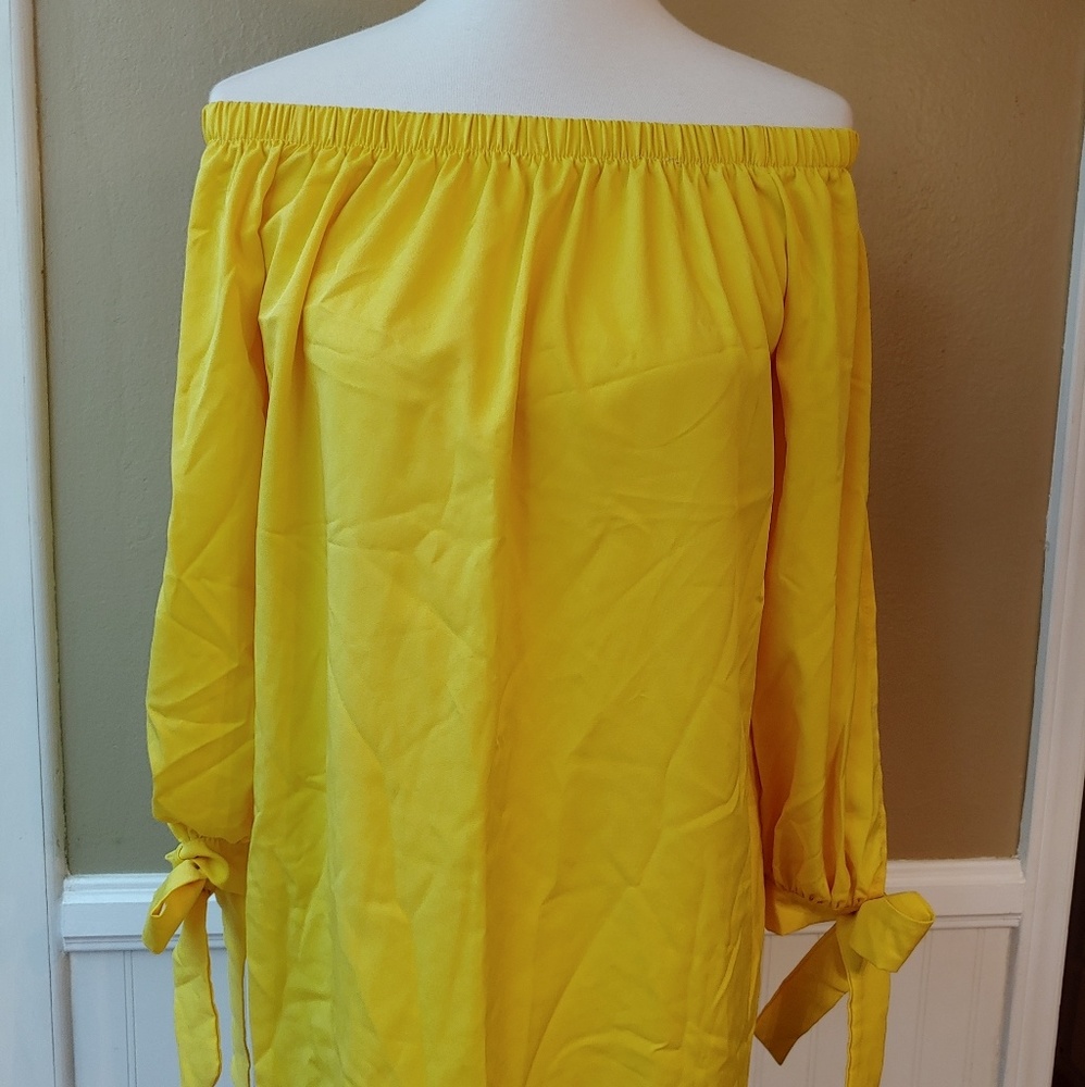 OFF SHOULDER-YELLOW - SIZE XL - Picture 3 of 6